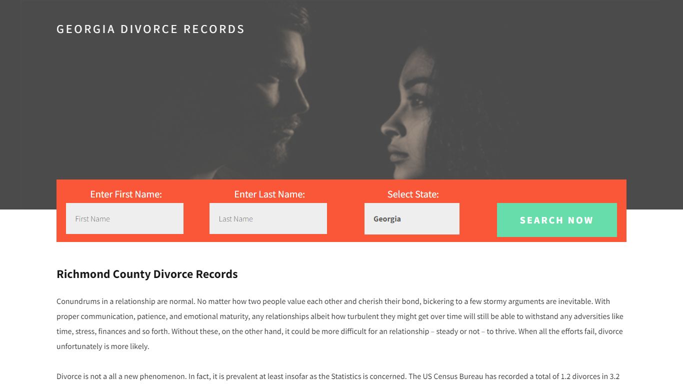 Richmond County Divorce Records
